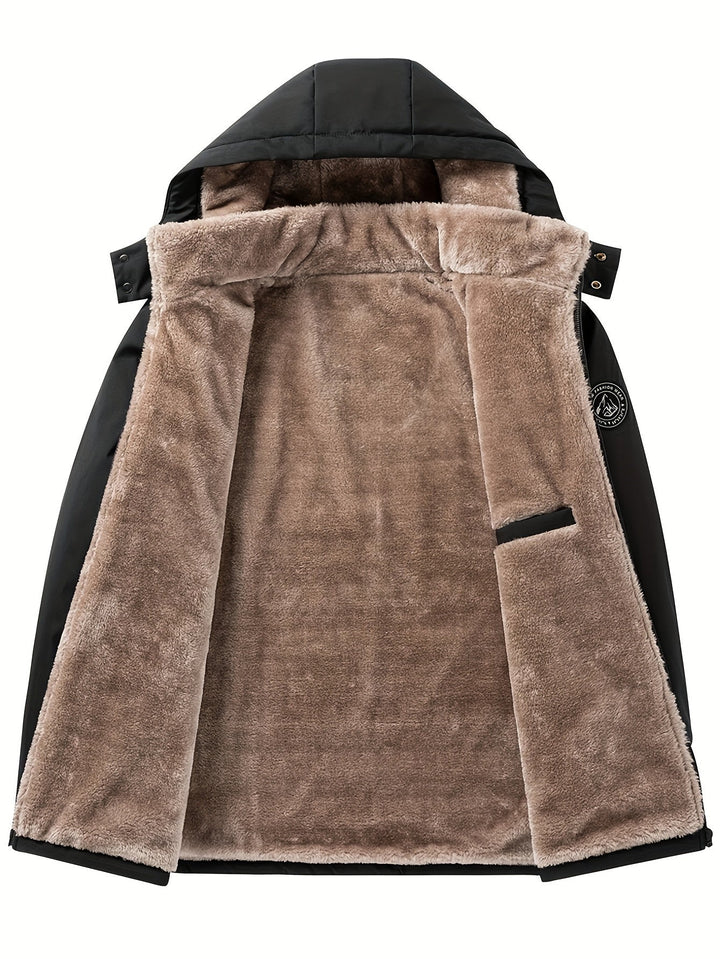 Rhys Hooded Insulated Coat, view 5 - Elena Harper