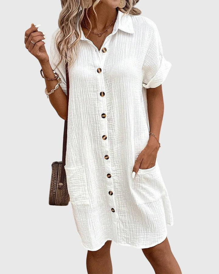 Caroline™ comfortable dress by Emma & Rose Cape Town, featuring soft fabric, stylish fit, and casual elegance.