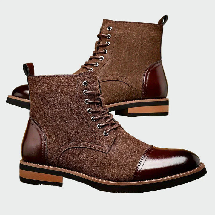 Leather Oxford Boots - Elena Harper