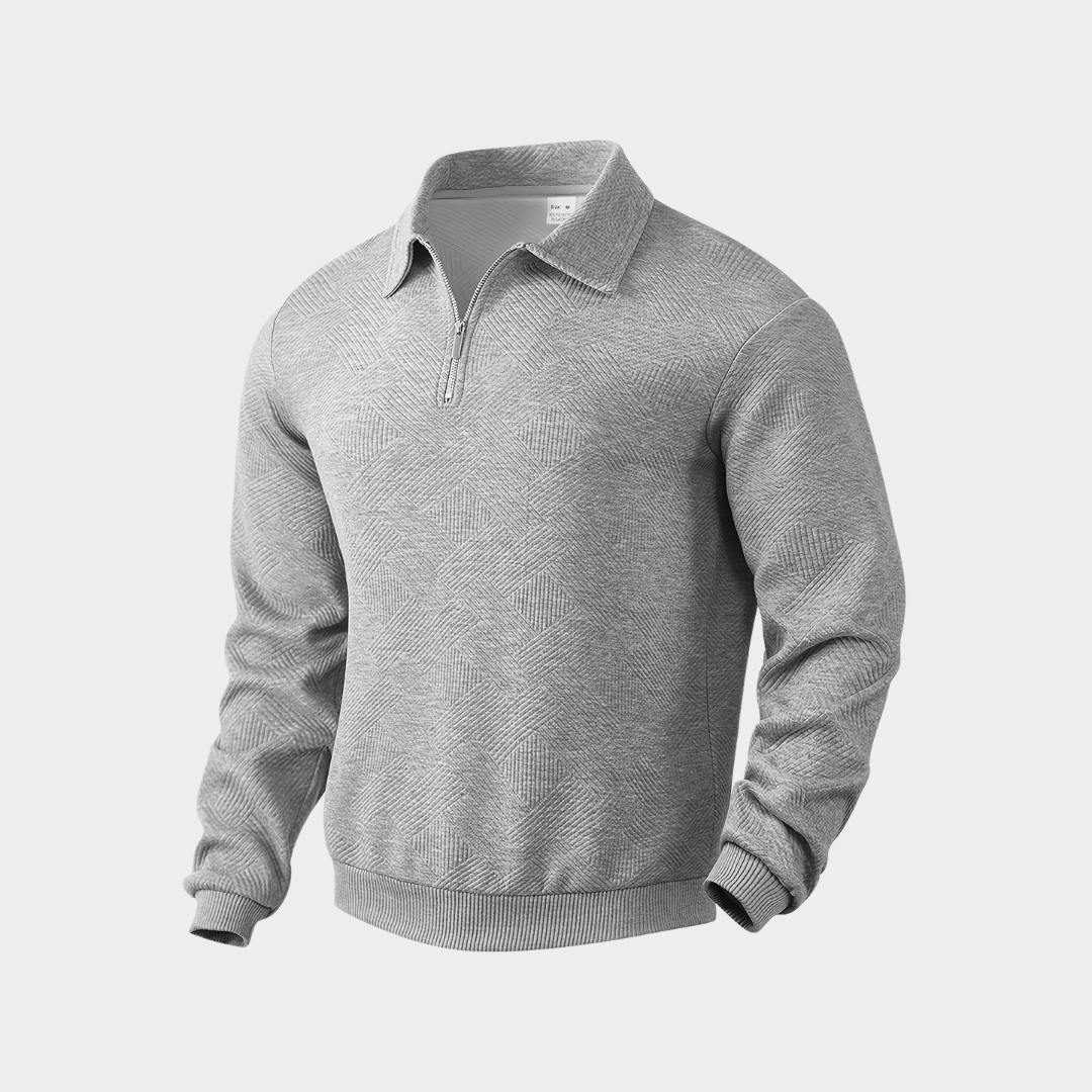 Alexander | Men's Pullover with Half Zip Casual Shirt
