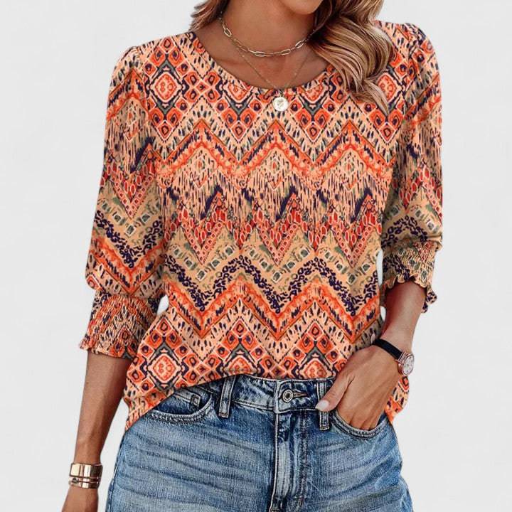 Solara™  |  Elegant Smocked Top