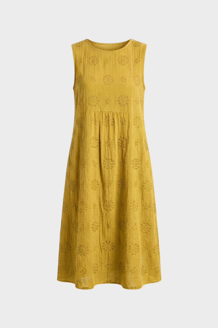 Women's Structured Midi Dress | Sleeveless
