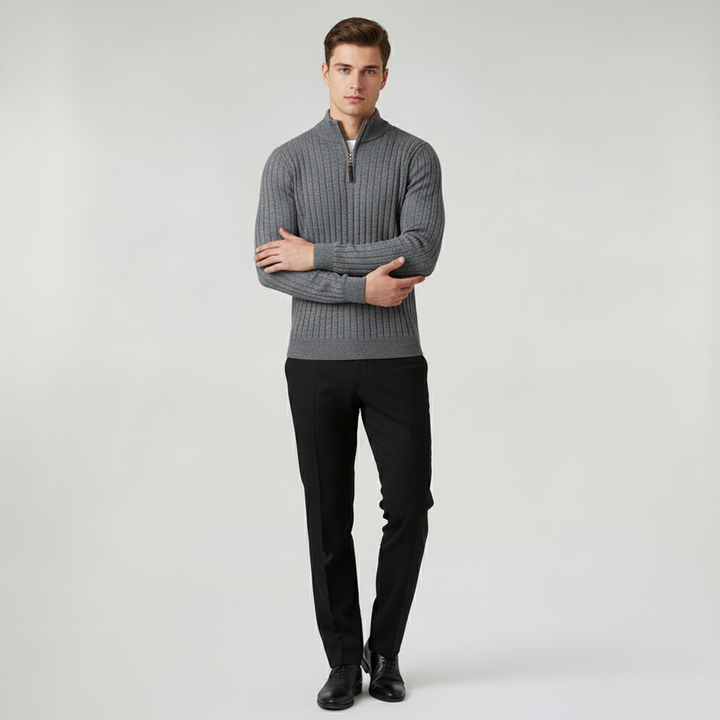 Finn™  |  Collar Half Zip Sweater