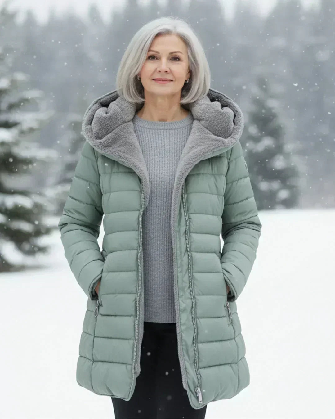 Sophie - Refined Down Jacket with Hood
