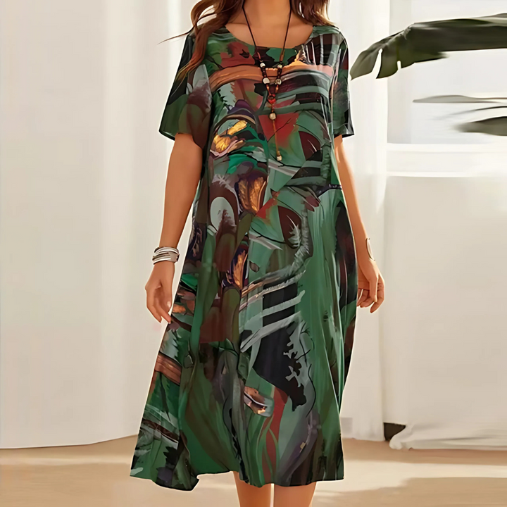 Orla Comfortable Floral Dress - Elena Harper