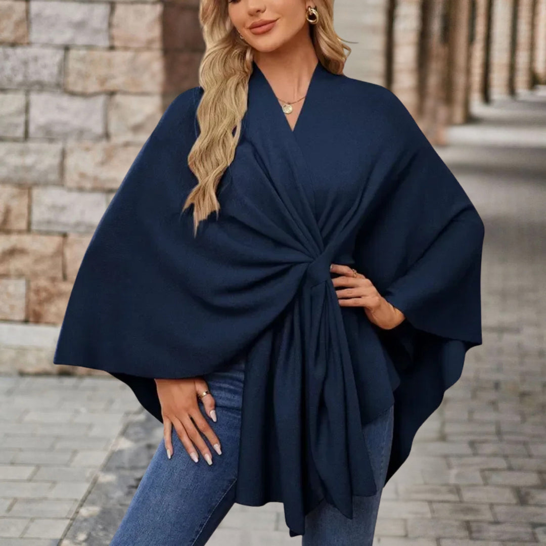 Veronika | Women's Cape-Style Top with Front Knot