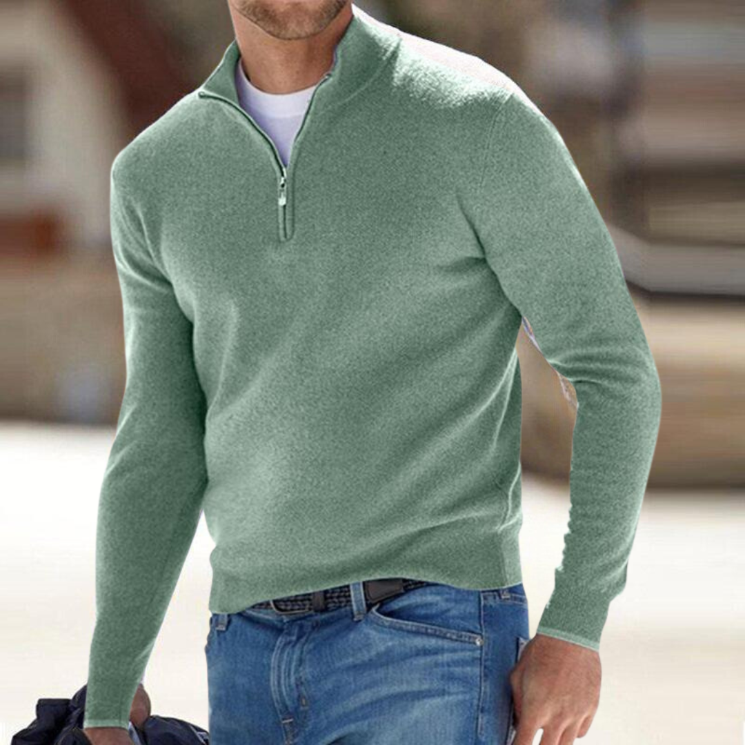 Miguel – Premium Zip-Neck Pullover
