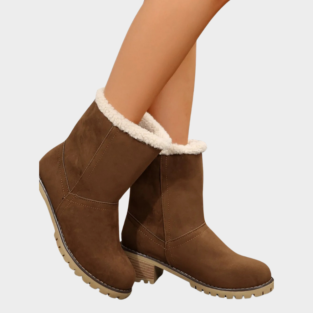 Brynn Winter Boots with Medium Heel - Elena Harper