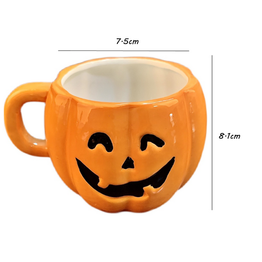 GlowSip Halloween Mug with Pumpkin Smile, view 6 - Elena Harper
