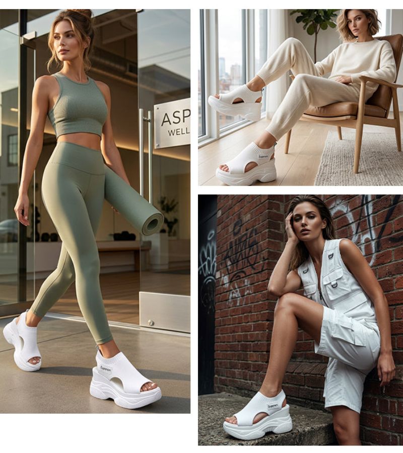 Ortho-Sport | Women's Summer Wedge Sandals - Open Toe