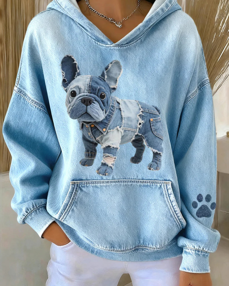 Dax™ | Comfortable Sweater with Animal Patchwork Print