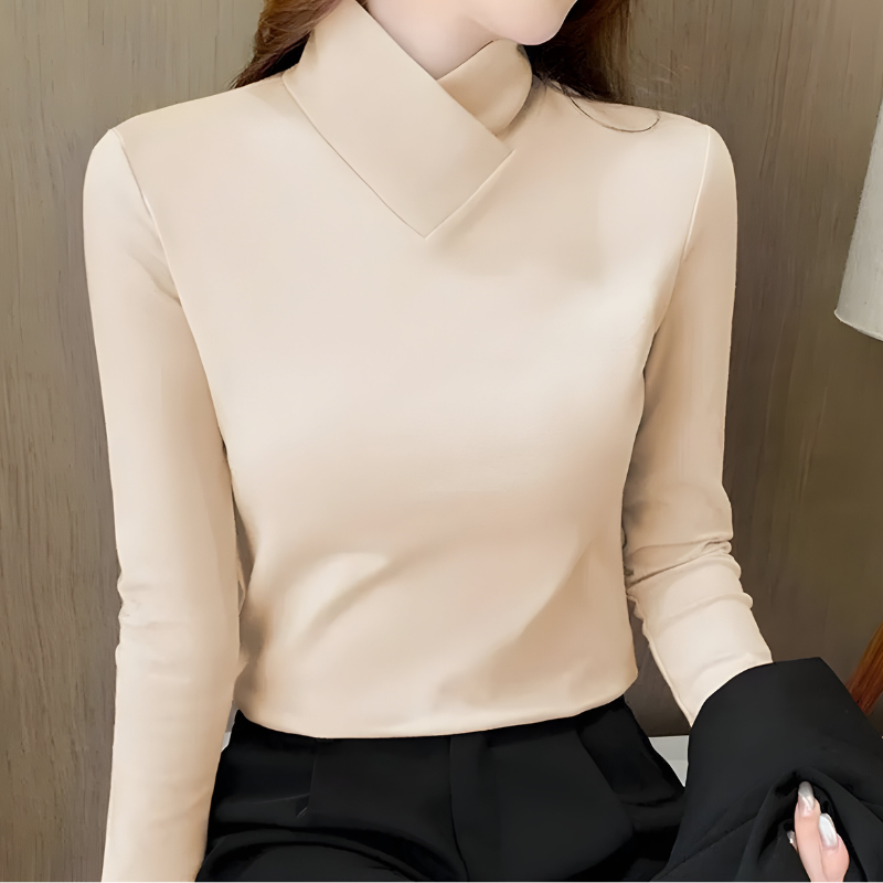 Mira™ | Elegant Minimal Long Sleeve Top