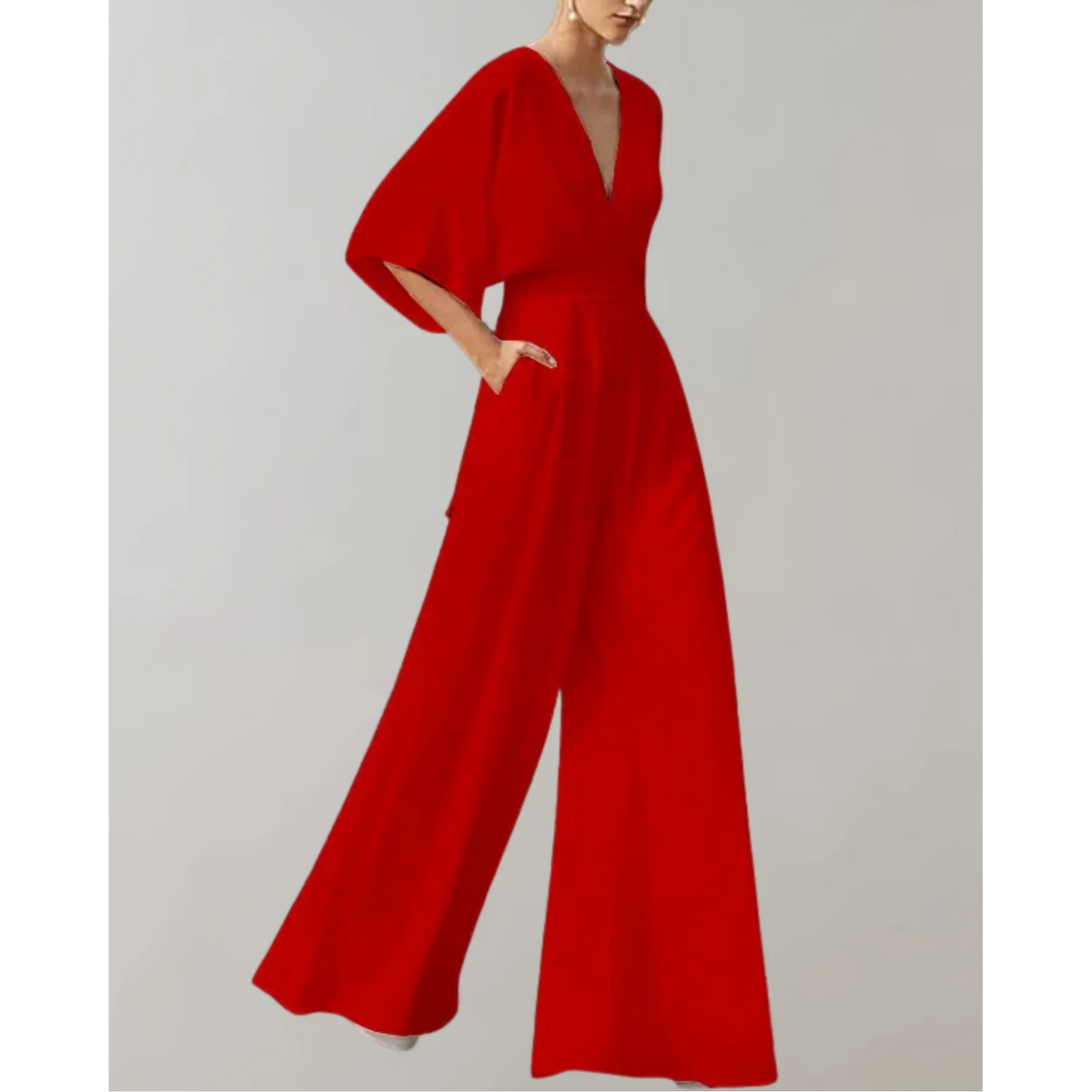 Celia | Women's Jumpsuit with Fitted Design and Wide Legs