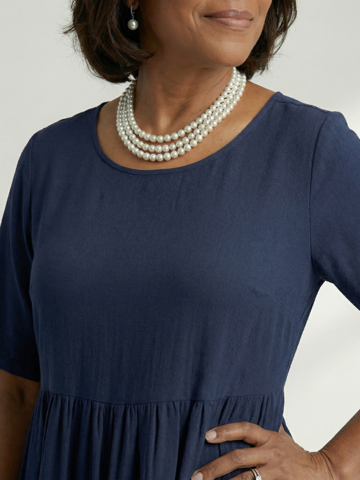 Ciren Simple Gather Midi Dress - Elena Harper