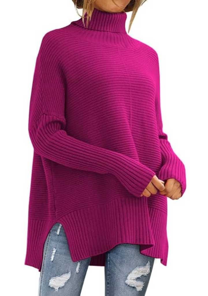 Ambra High Neck Knitted Sweater, view 8 - Elena Harper