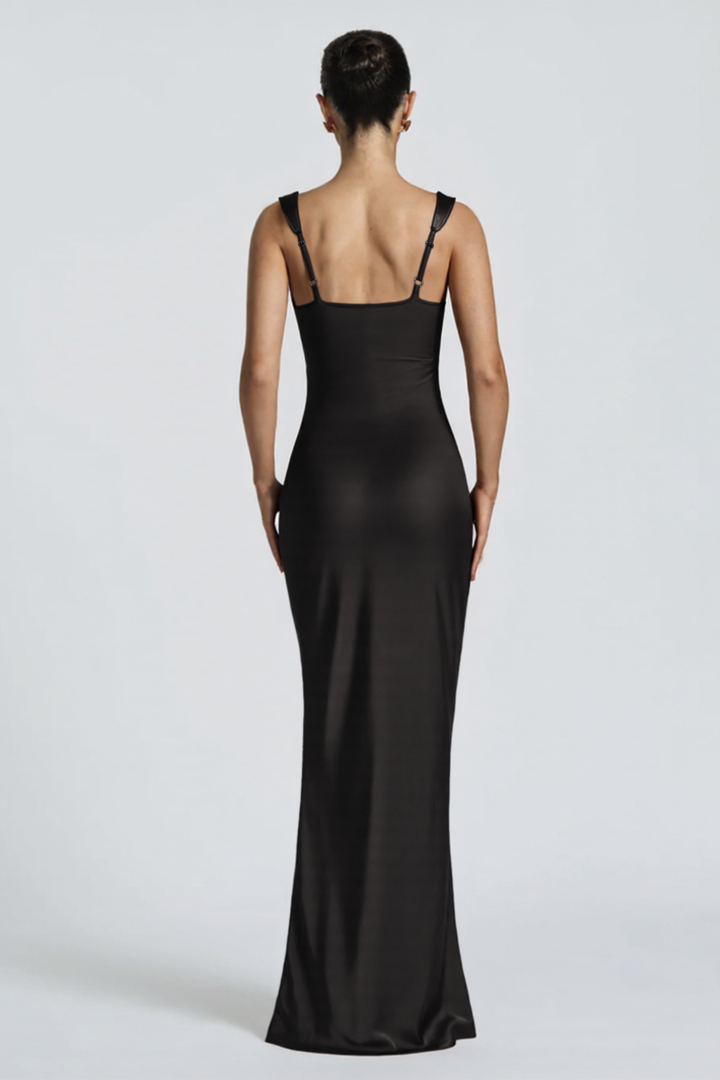 Draped Maxi Dress Evening Gala Occasion Outfit