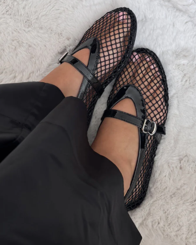 Ladies' Mary Jane Mesh Shoes - Lightweight Timeless Silhouette
