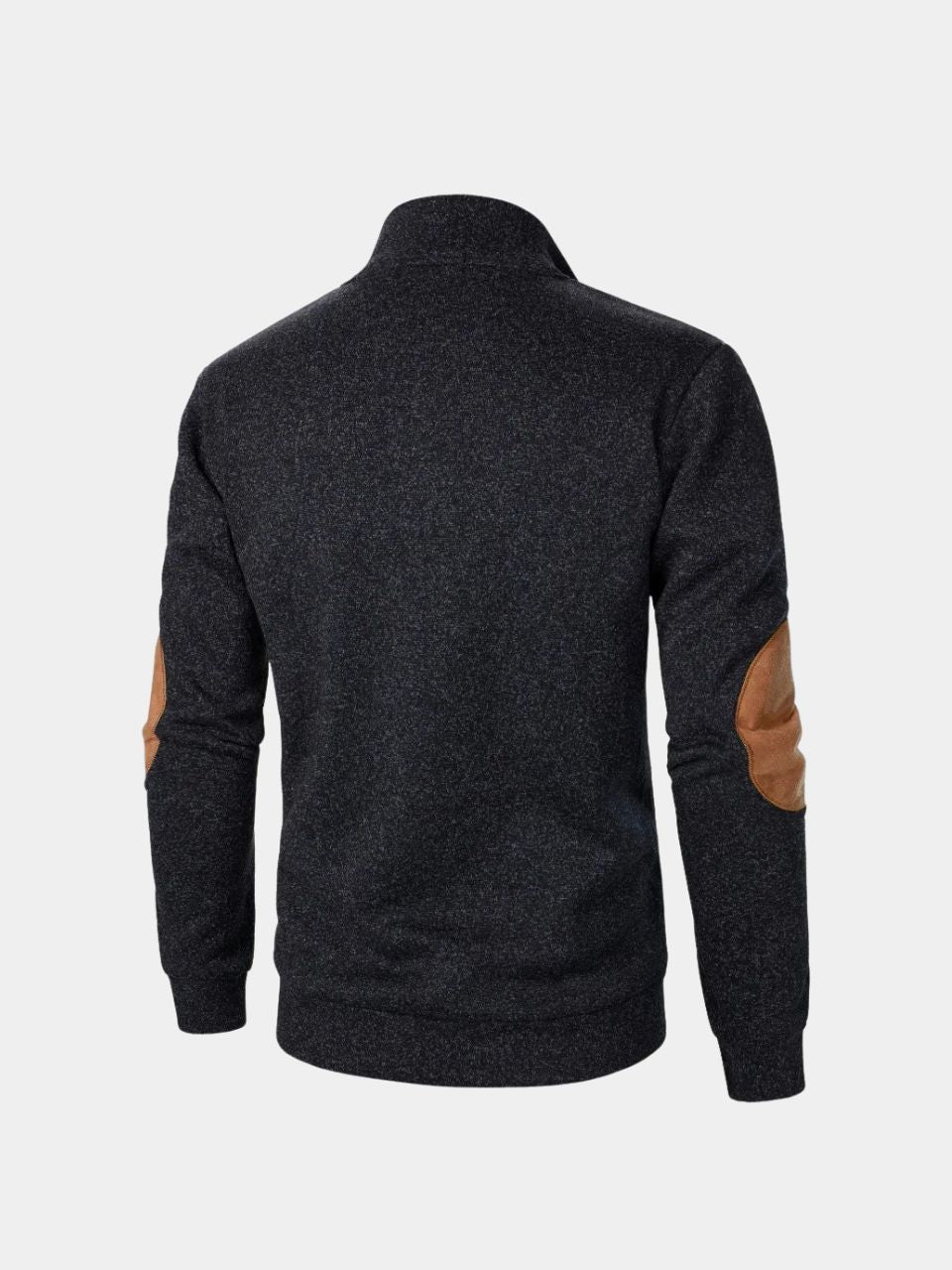 Callum Heritage Pullover with Contrast Elbow Patches for Men - Elena Harper