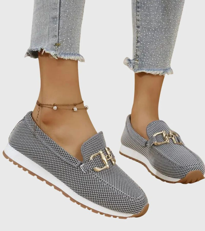 Susie | Moccasins with Golden Buckle – Light Feet from Morning to Evening