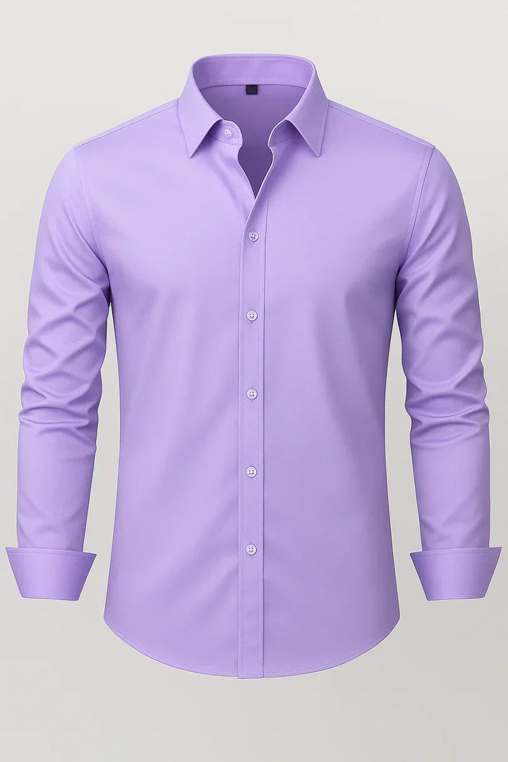 Bordon Non-Iron Stretch Shirt with Button Placket - Elena Harper