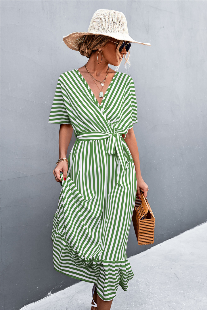 Mary - Striped Maxi Dress