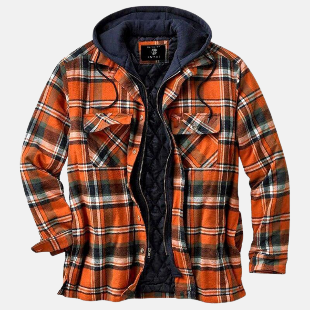 Erich | Men's Casual Warm Checkered Jacket with Buttons