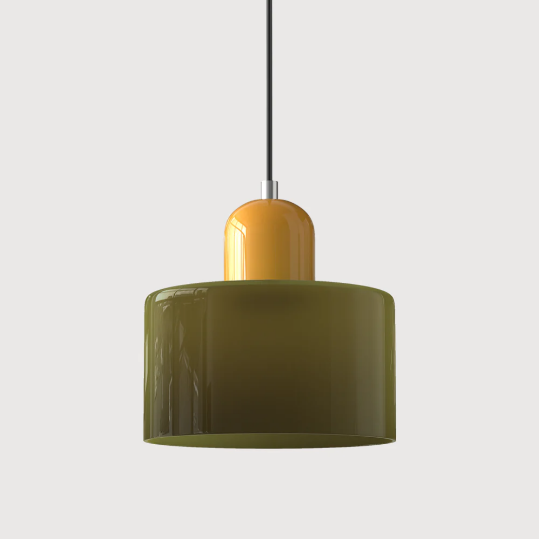 Retro Glass Pendant Lamp with Adjustable Cord