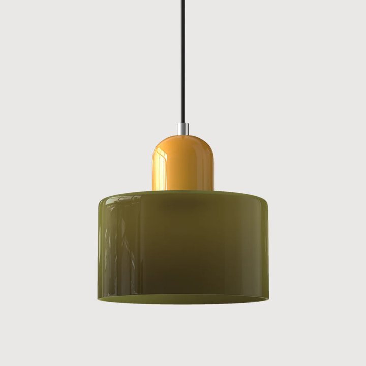 Retro Glass Pendant Lamp with Adjustable Cord