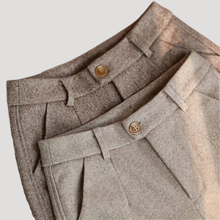Men's Spring Tailored Ankle-Length Pants - Elena Harper