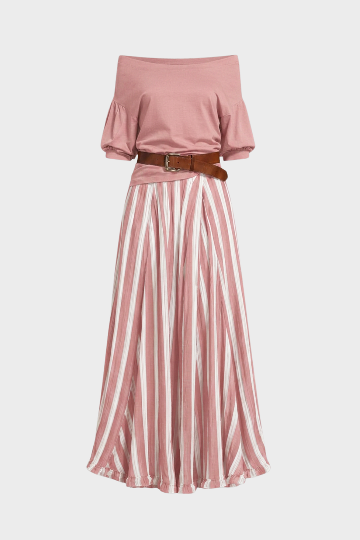 Women's Two-Piece Top & Skirt Set, view 8 - Elena Harper