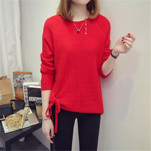 Loose Women's Sweater with Round Neck Plus Size - Comfortable and Versatile