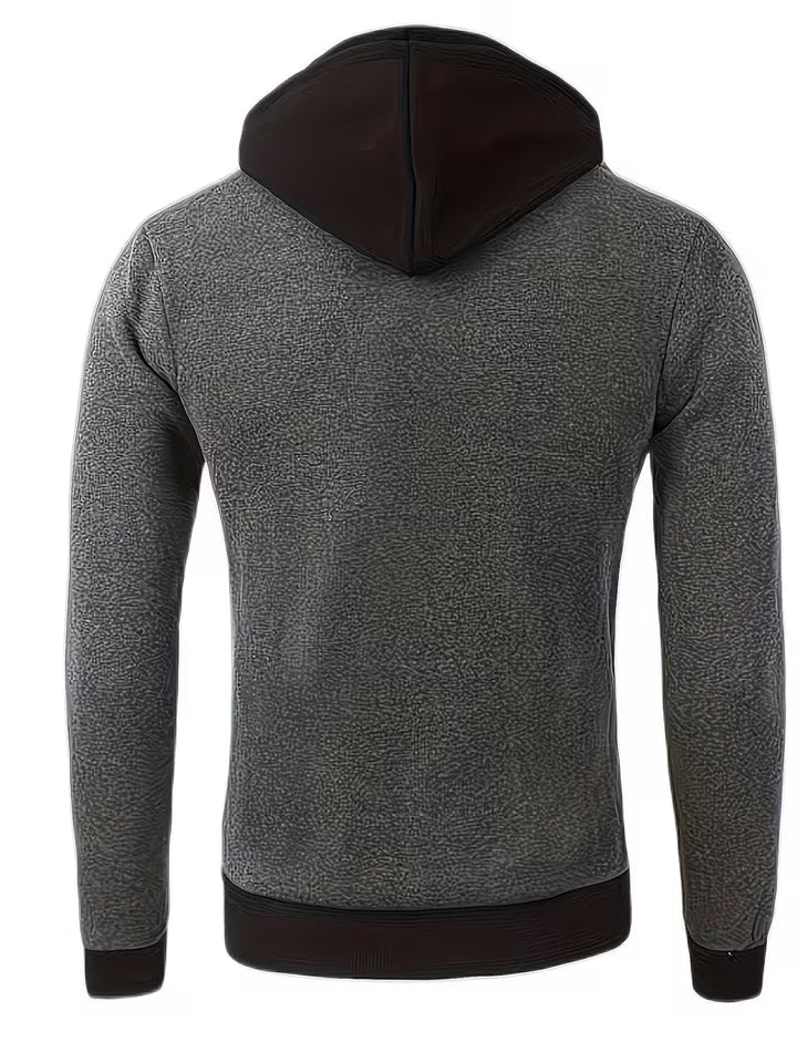 Griffiths Long-Sleeve Hoodie with Quarter Zip, view 4 - Elena Harper