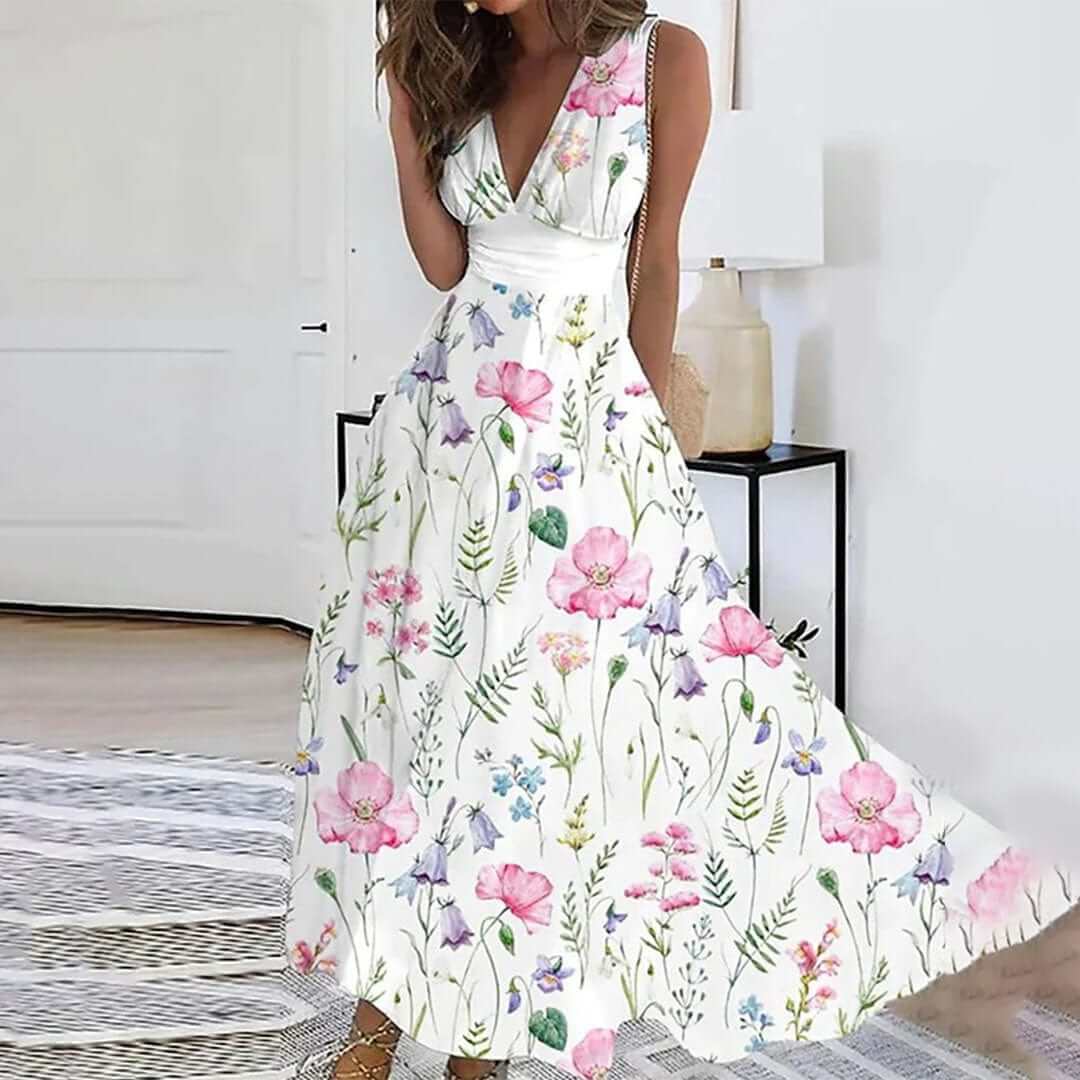 Women's Floral Summer Dress - Elegant & Comfortable
