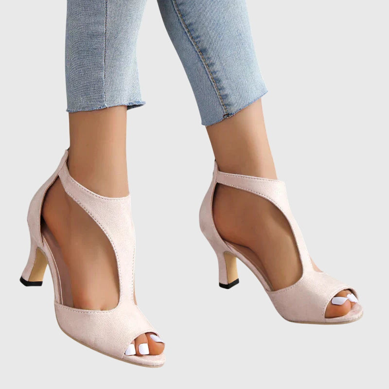 Alejandra | Women's Spring Sandals with Open Heel and Cut-Out Design