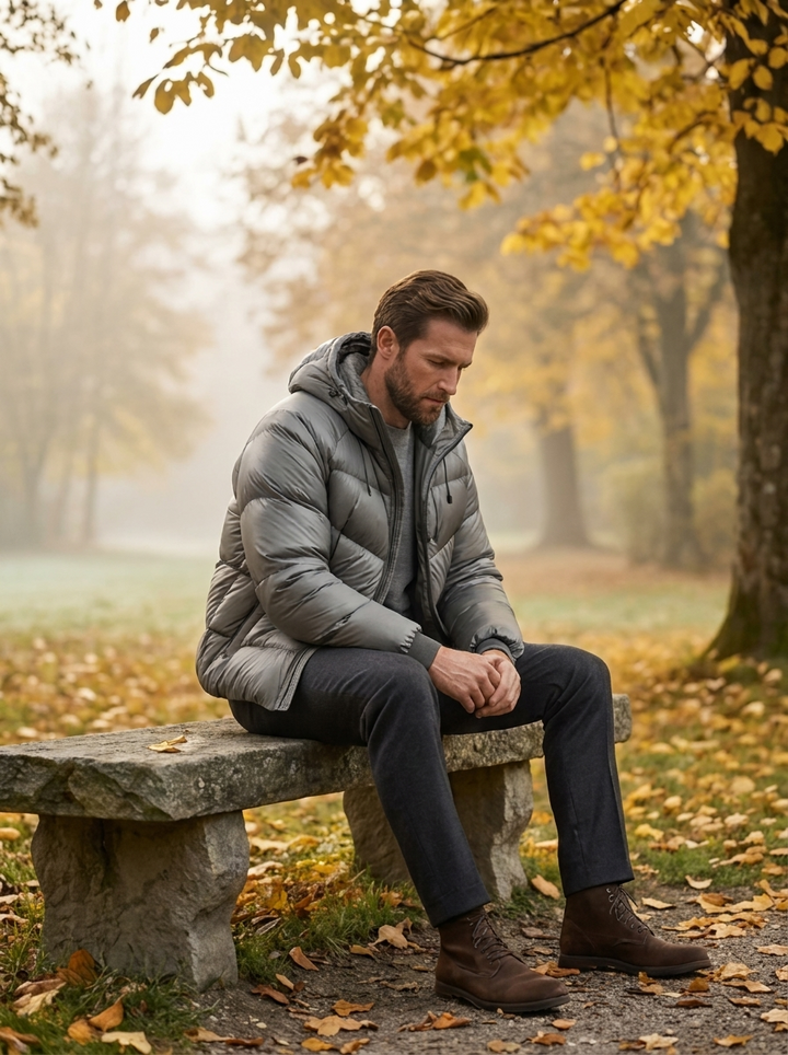 Lukas | Waterproof Padded Down Jacket for Winter