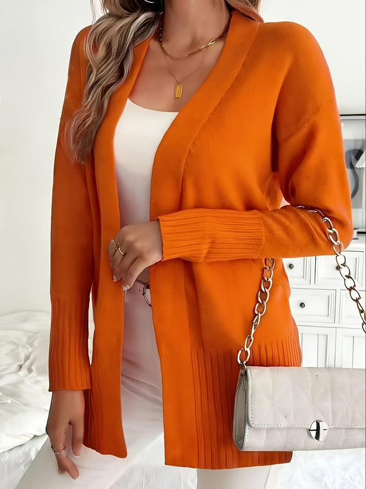 Amélie - Elegant Long Open Cardigan