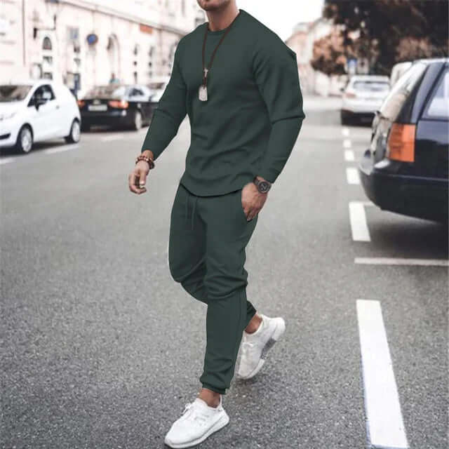 Men's Soft Loungewear Set, view 2 - Elena Harper