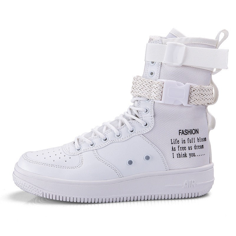 High-top men's reinforced canvas urban style boots - Esteban