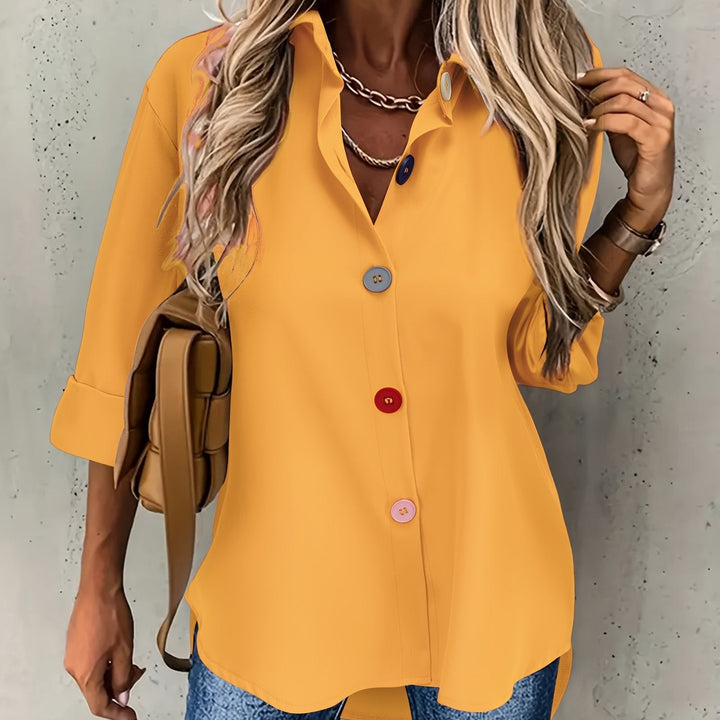 CHIC BLOUSE WITH BUTTONS FOR WOMEN