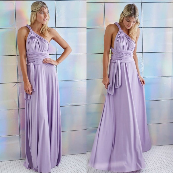 Open Back Maxi Dress for Wedding Guests Elegant, Airy, Lightweight, view 10 - Elena Harper