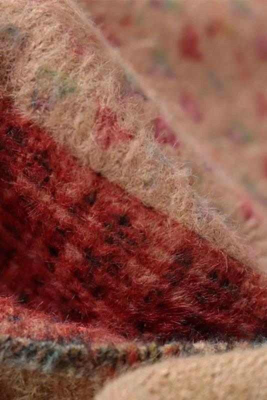 Marieth Colorful Boho Knit Sweater with Floral Pattern, view 9 - Elena Harper