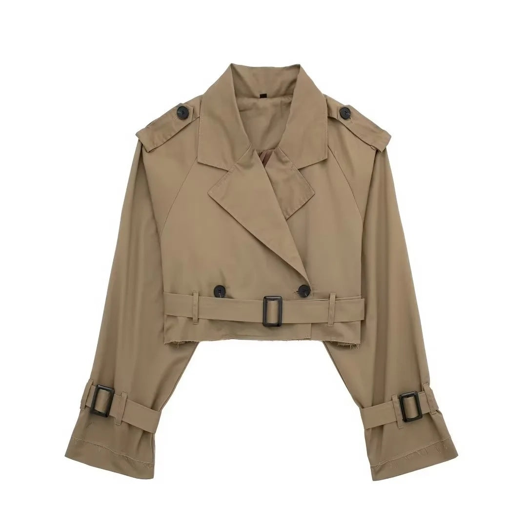 Yara - Stylish Short Trench Coat
