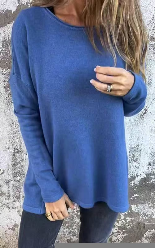 Gia Comfortable Long-Sleeve Sweater for Everyday and Leisure, view 4 - Elena Harper