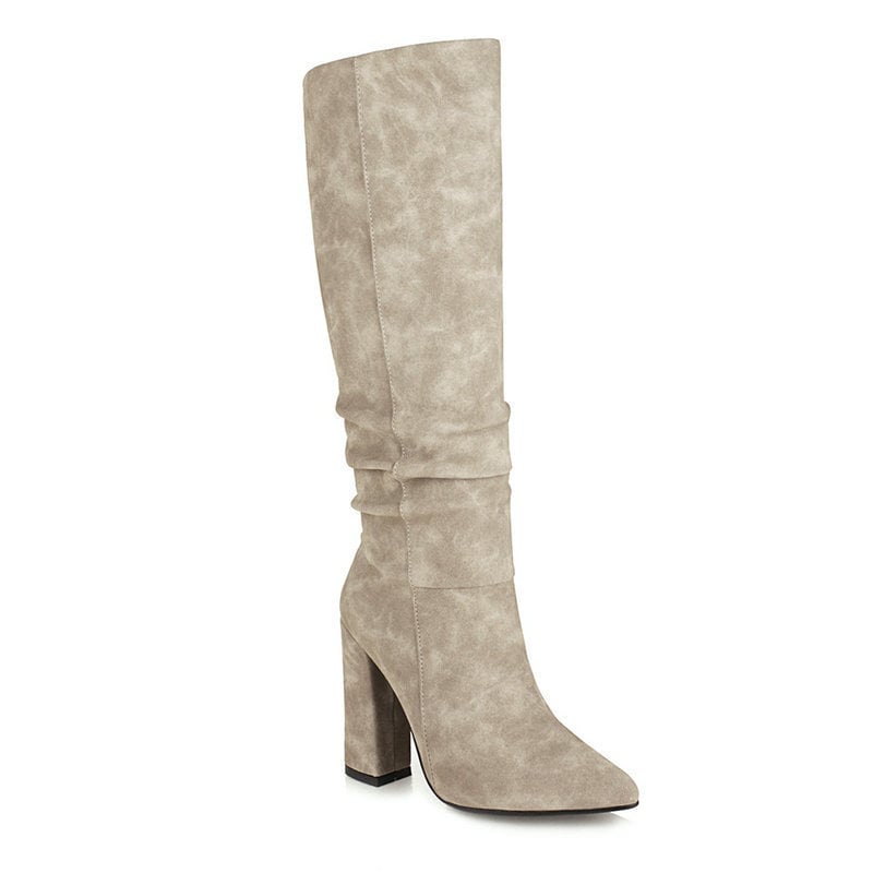 High Boots for Women with Thick Heel - Torhild