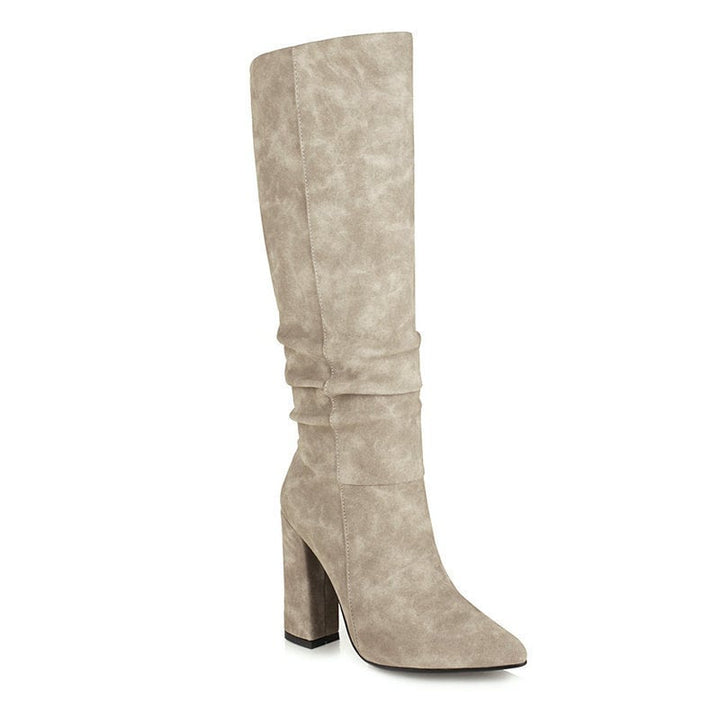 High Boots for Women with Thick Heel - Torhild