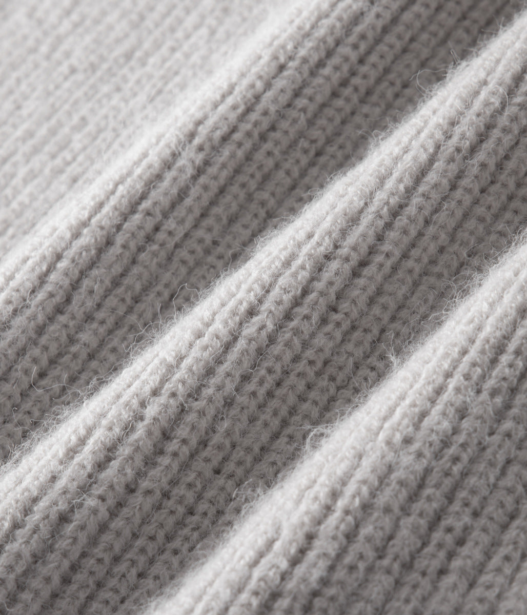 Emma & Rose merino wool zip-up cardigan — premium winter knitwear