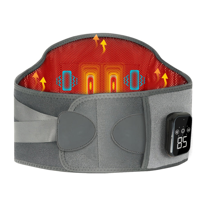 Wireless Heated Massage Belt for Back & Waist Relief