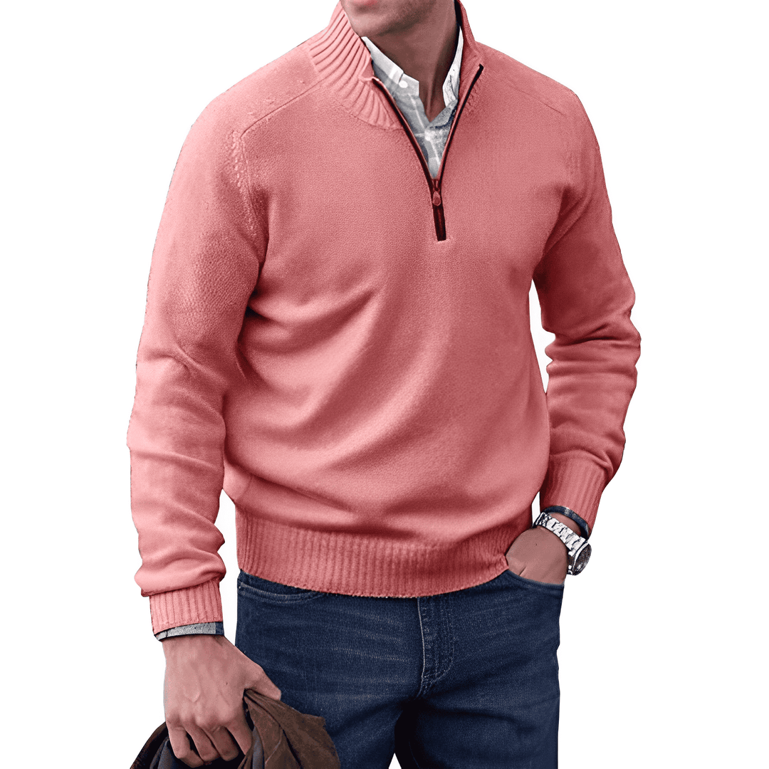 Victor - Zipped Cashmere Sweater for Men