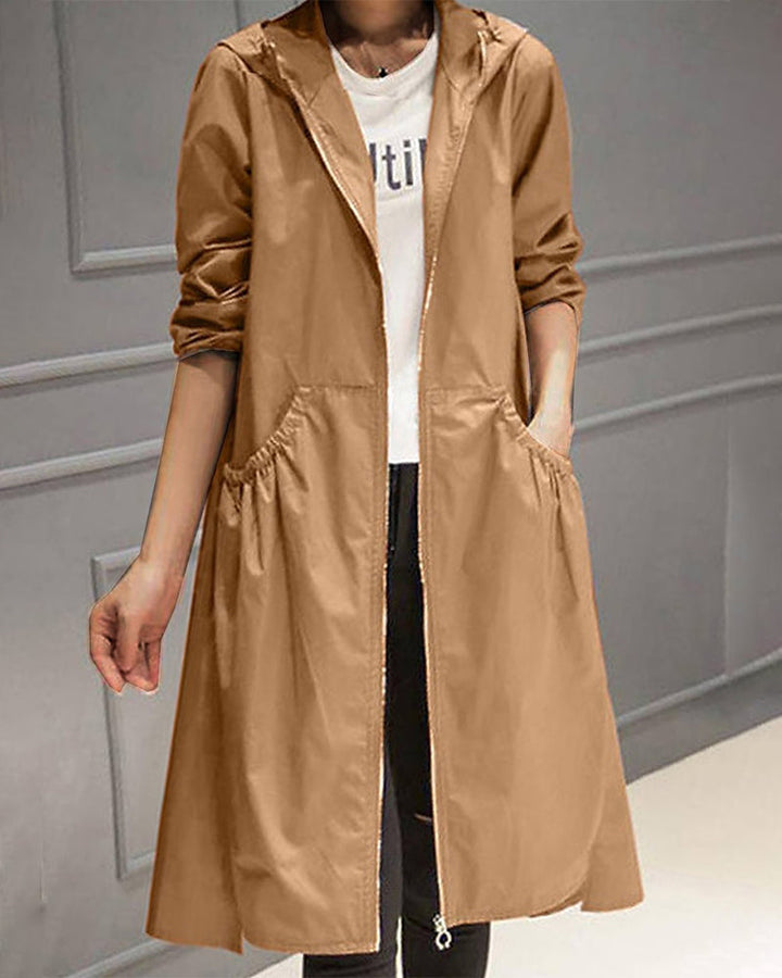 Claudia Classic and Elegant Women's Trench Coat, view 2 - Elena Harper