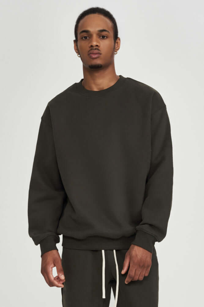 Men's Soft Crew Neck Sweater, view 5 - Elena Harper